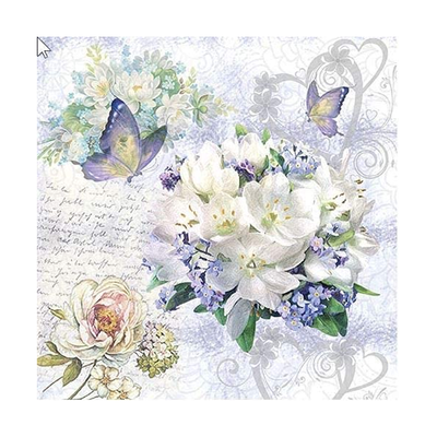 20 Servietten Blumenliebe Vintage